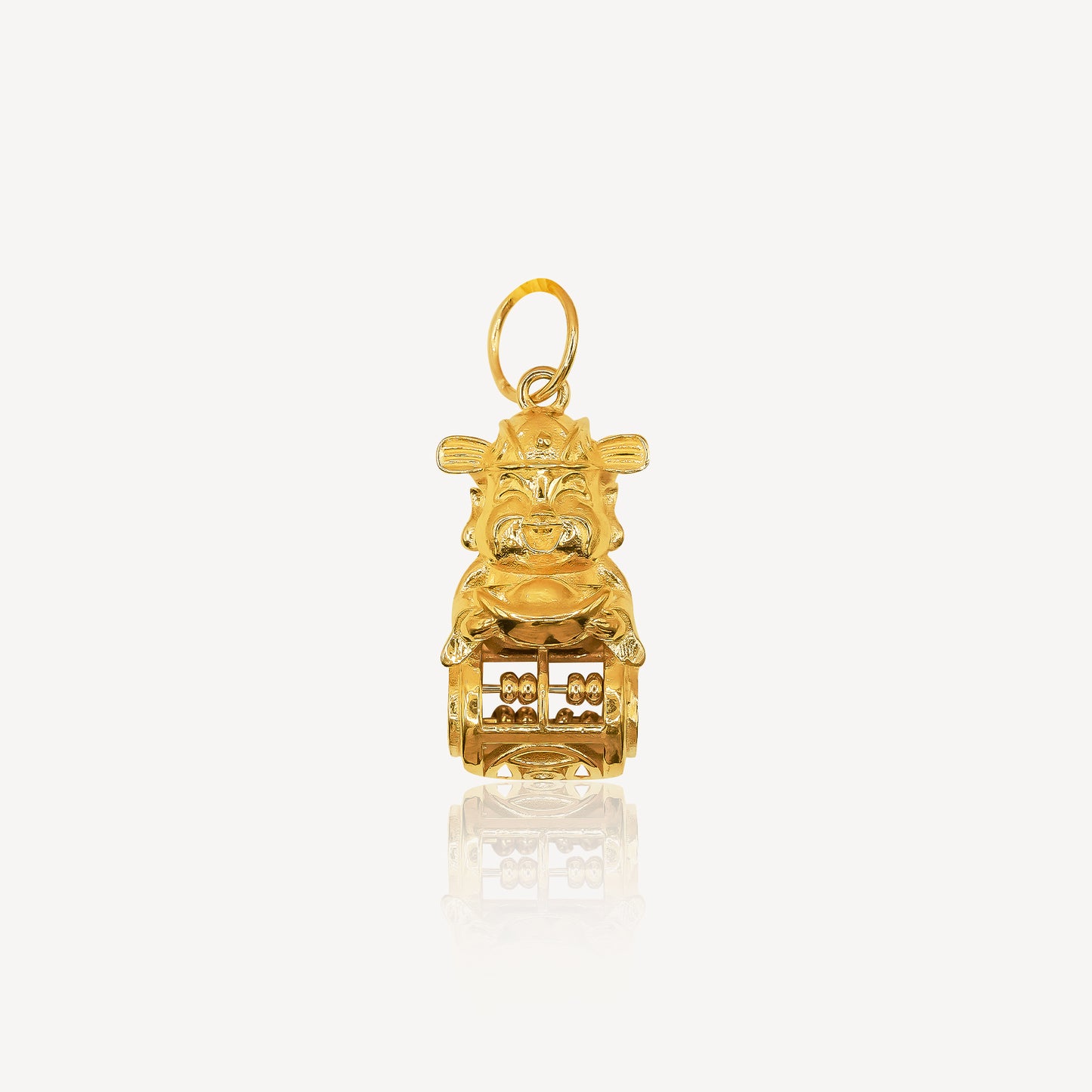 916 Gold Fortune God Abacus Charm