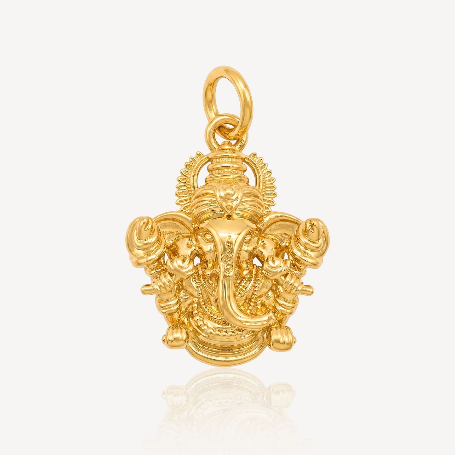 916 Gold Ganesha Pendant