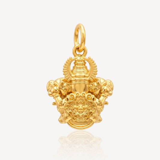 916 Gold Ganesha Pendant