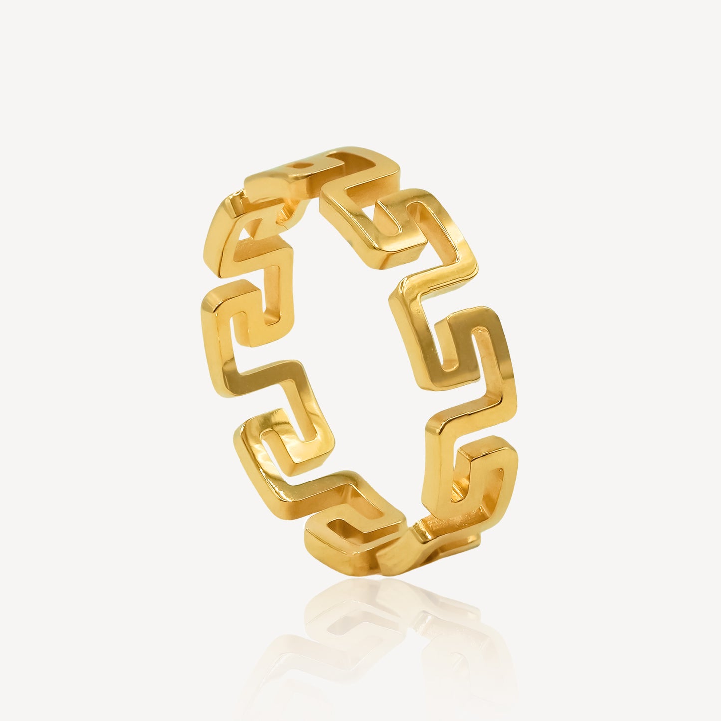 916 Gold Maze Ring