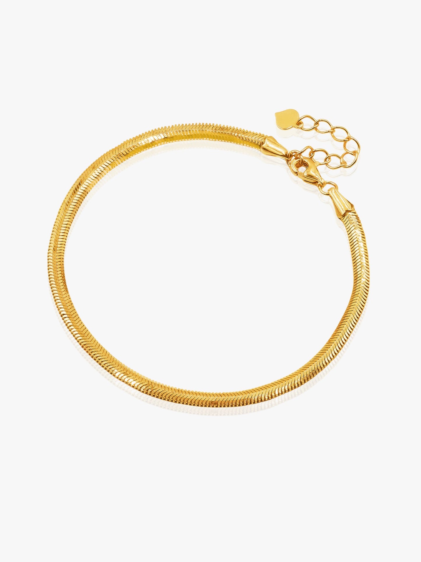 916 Gold Herringbone Bracelet