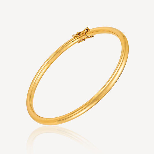 916 Gold Hollow Bangle