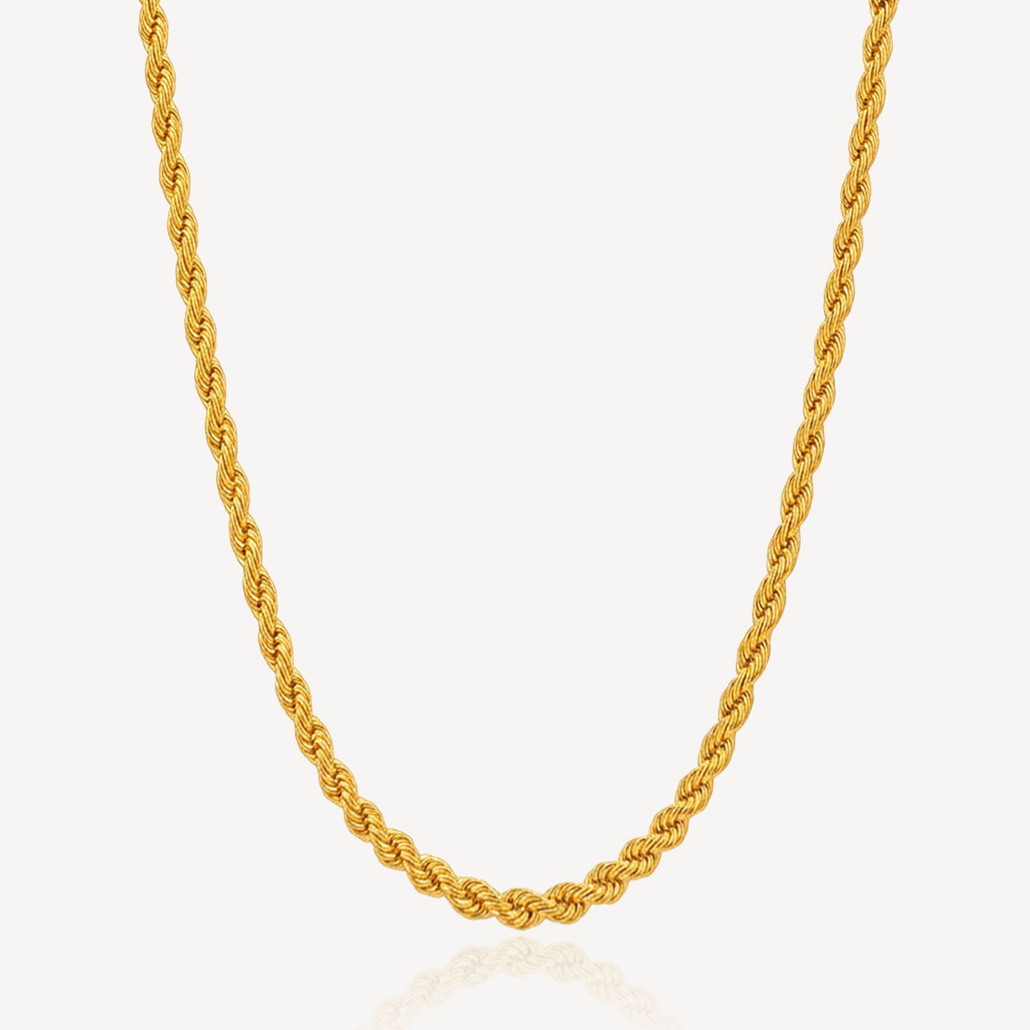 916 Gold Hollow Rope Chain (5mm)
