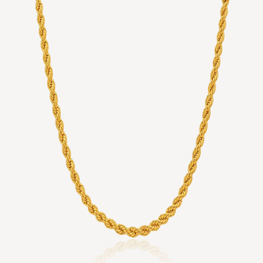 916 Gold Hollow Rope Chain (5mm)