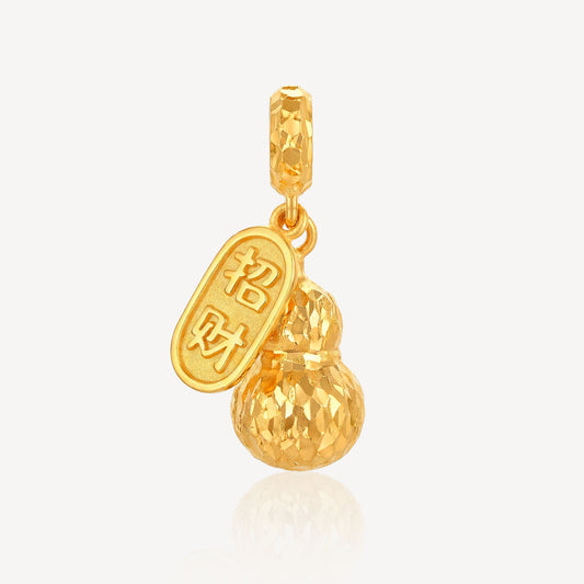 916 Gold Hulu 招财 Charm