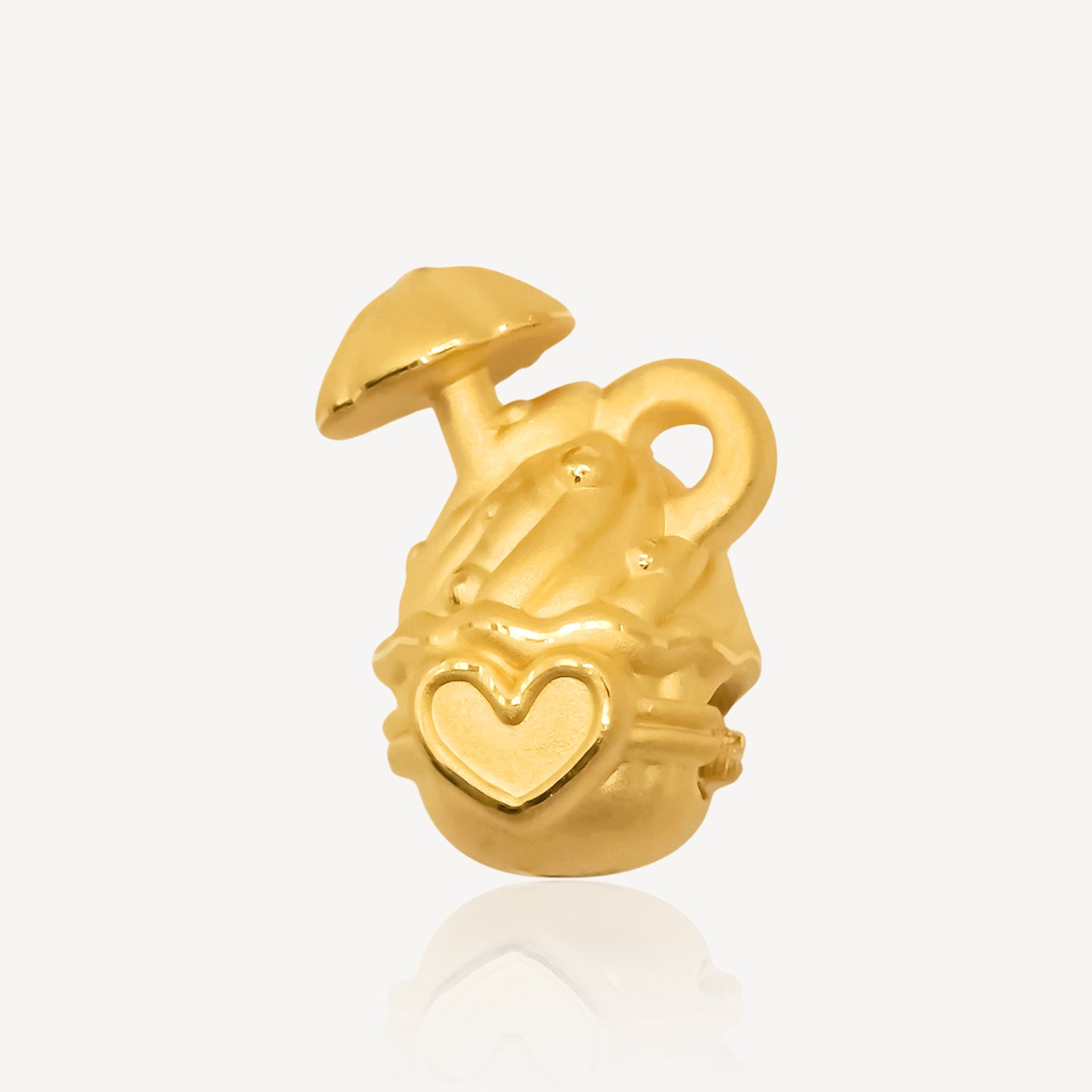 999 Gold Ice Cream Bucket Charm