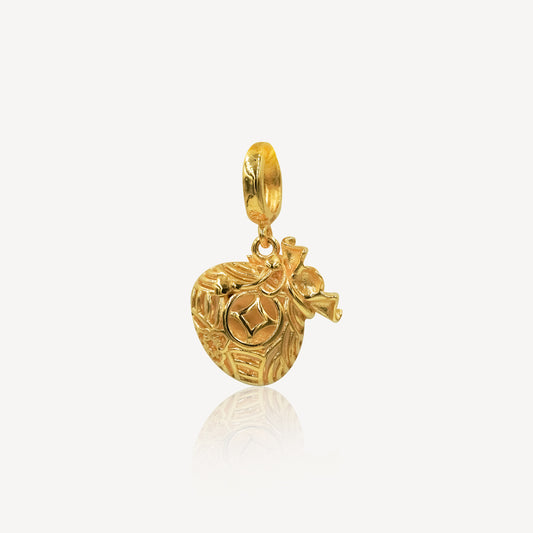 916 Gold Money Bag Charm