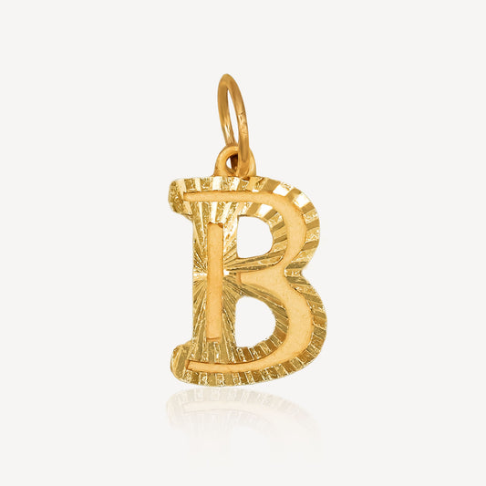 916 Gold B Pendant (Big)