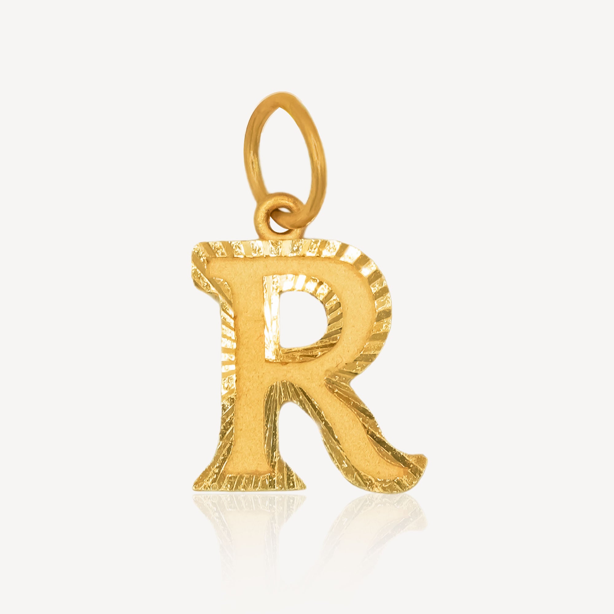 916 Gold R Pendant (Big) – Top Gold Shop