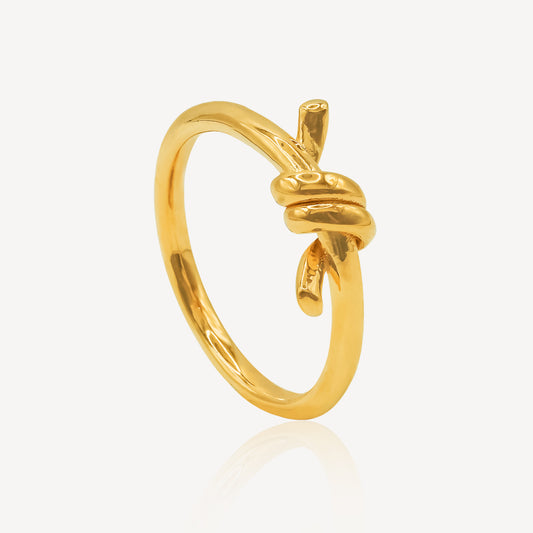 916 Gold Knot Ring