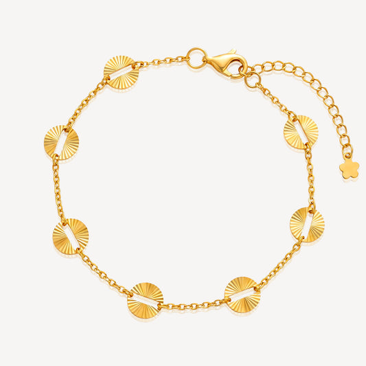 916 Gold Laser Cut Bracelet