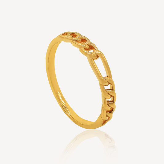 916 Gold Link Ring