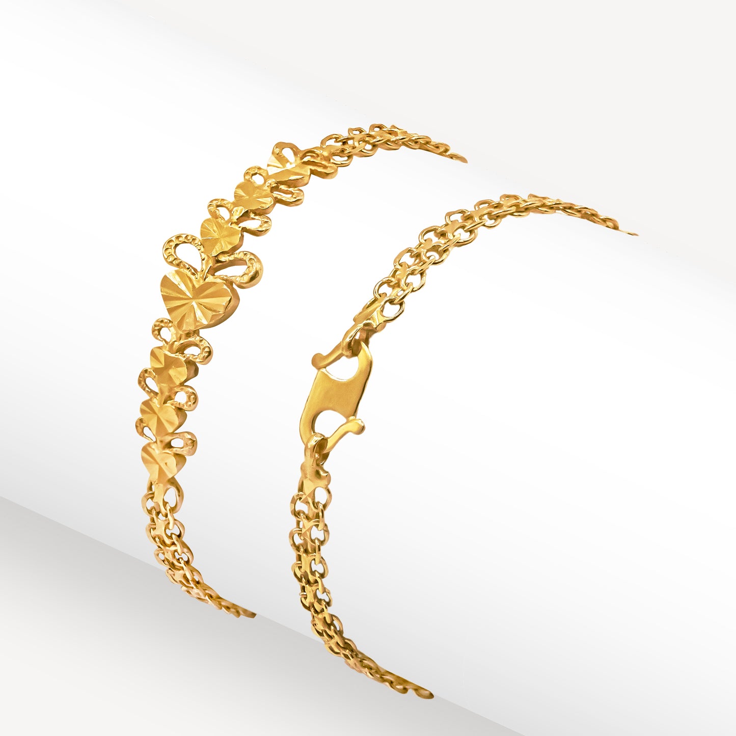 916 Gold Love Baby Bracelet