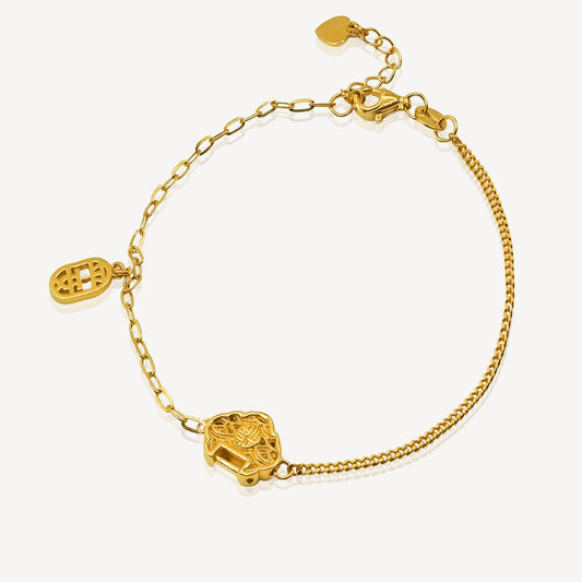 916 Gold Lucky Bracelet