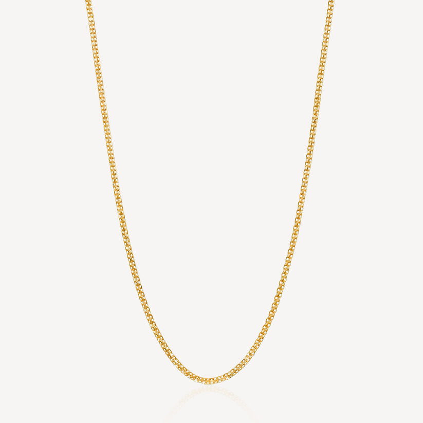916 Gold Milan Box Chain – Top Gold Shop