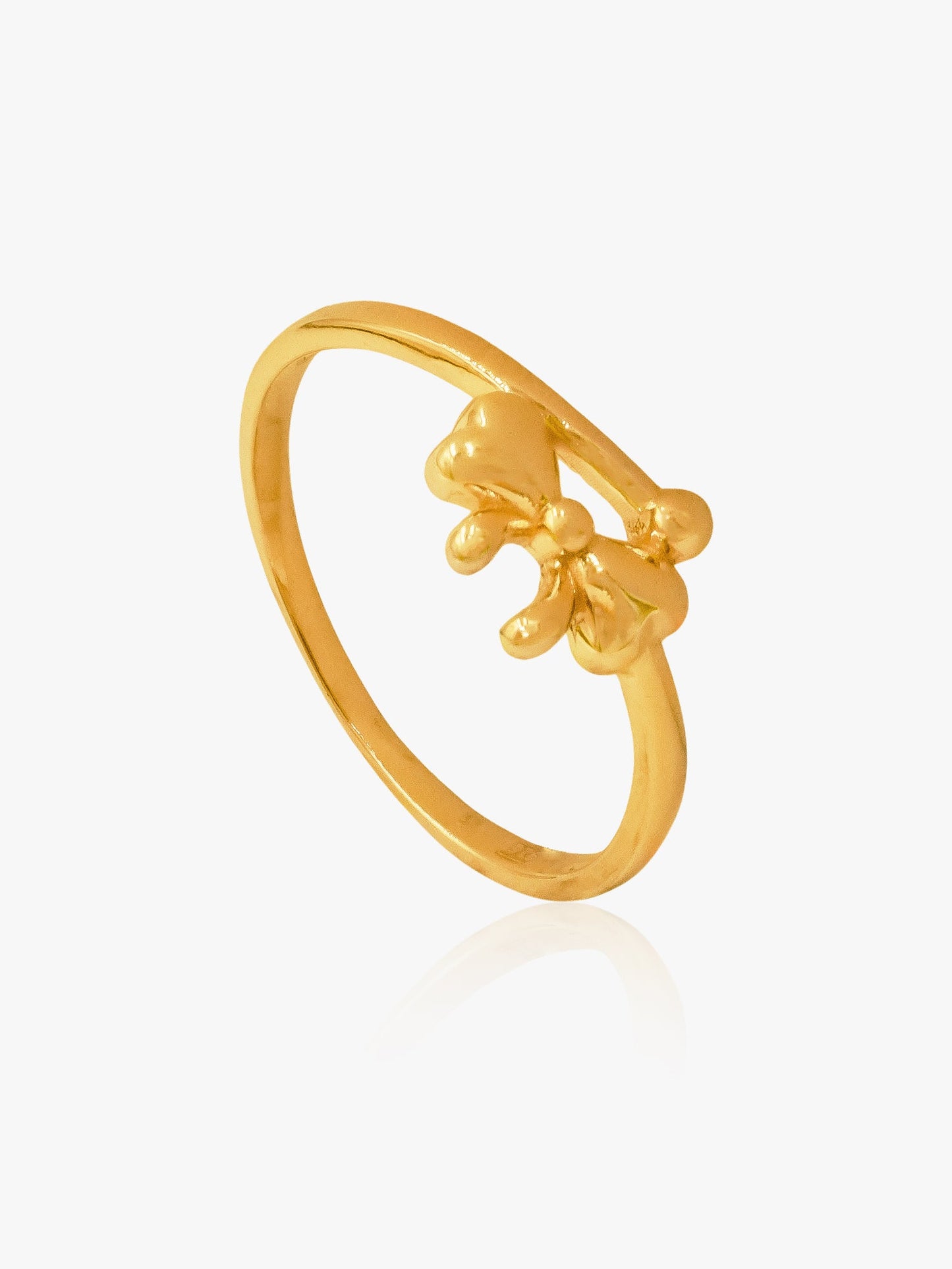 916 Gold Mini Ribbon Ring