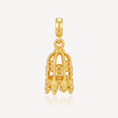 916 Gold Money Cage Charm (FREE SHINY STRING)