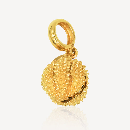 916 Gold Durian Charm