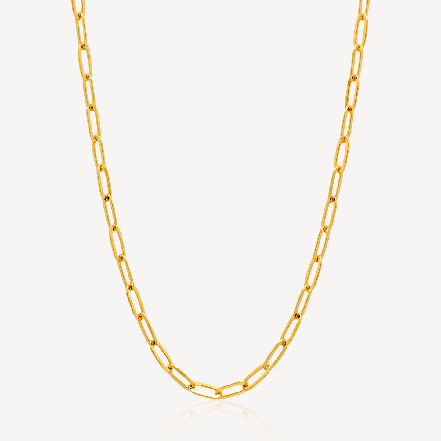 916 Gold Paperclip Chain