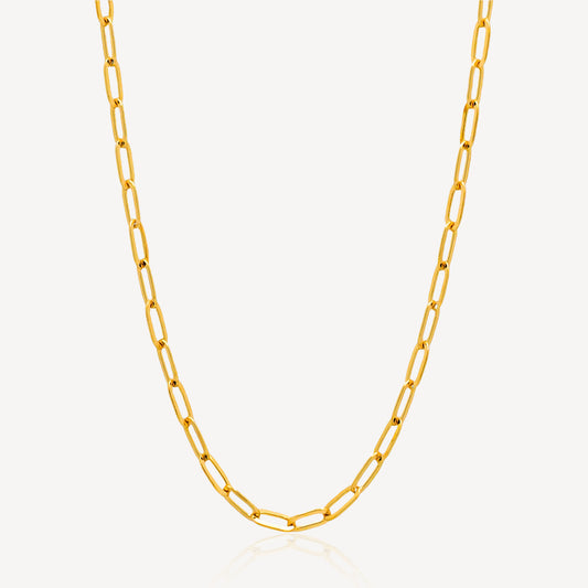 916 Gold Paperclip Chain
