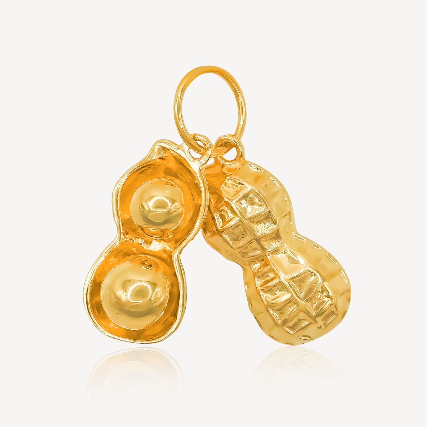 916 Gold Peanut Pendant