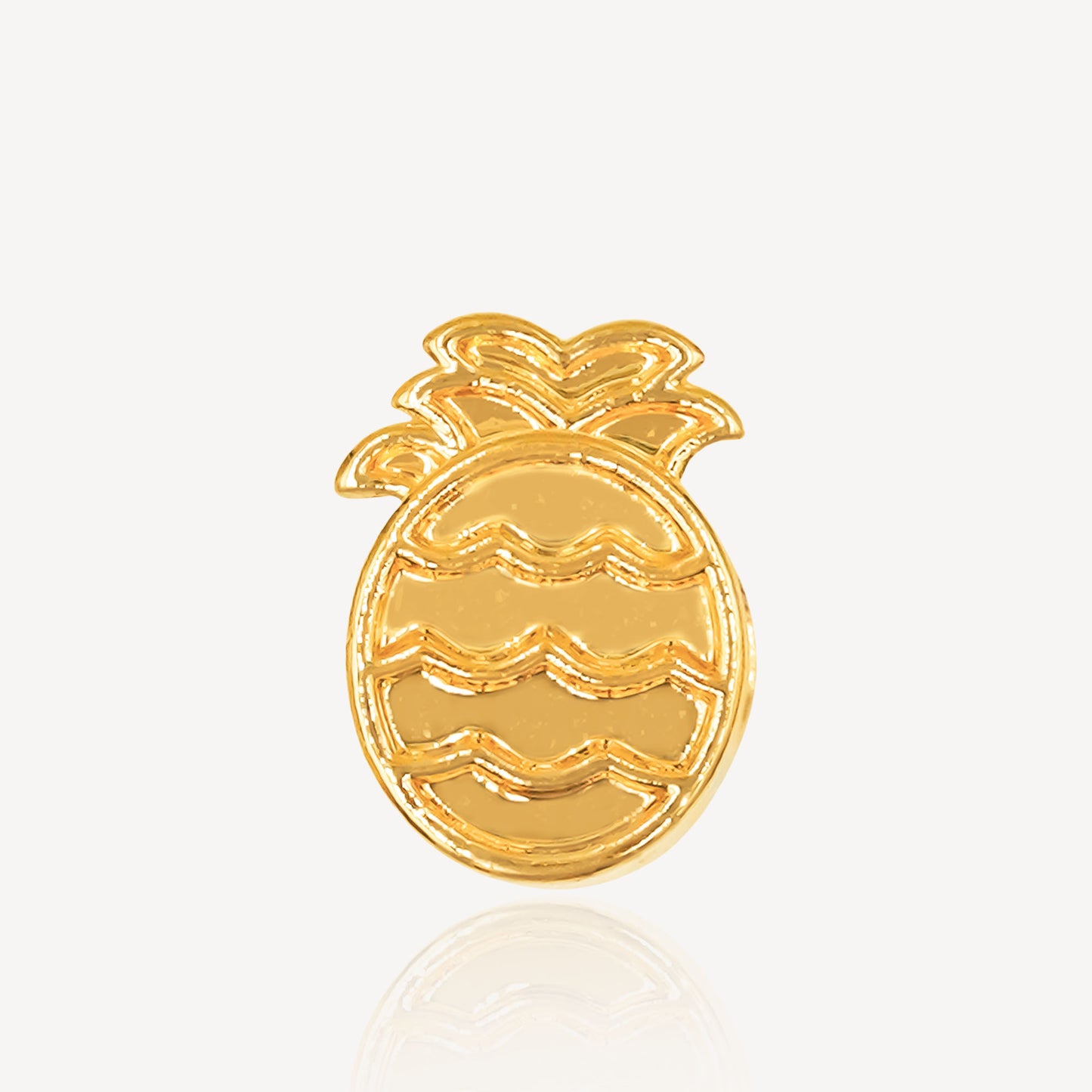 916 Gold Pineapple Charm