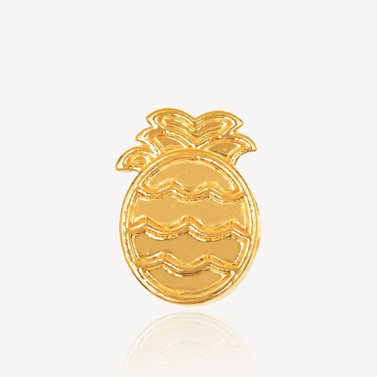 916 Gold Pineapple Charm