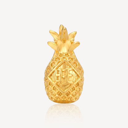 916 Gold Pineapple Charm (FREE SHINY STRING)