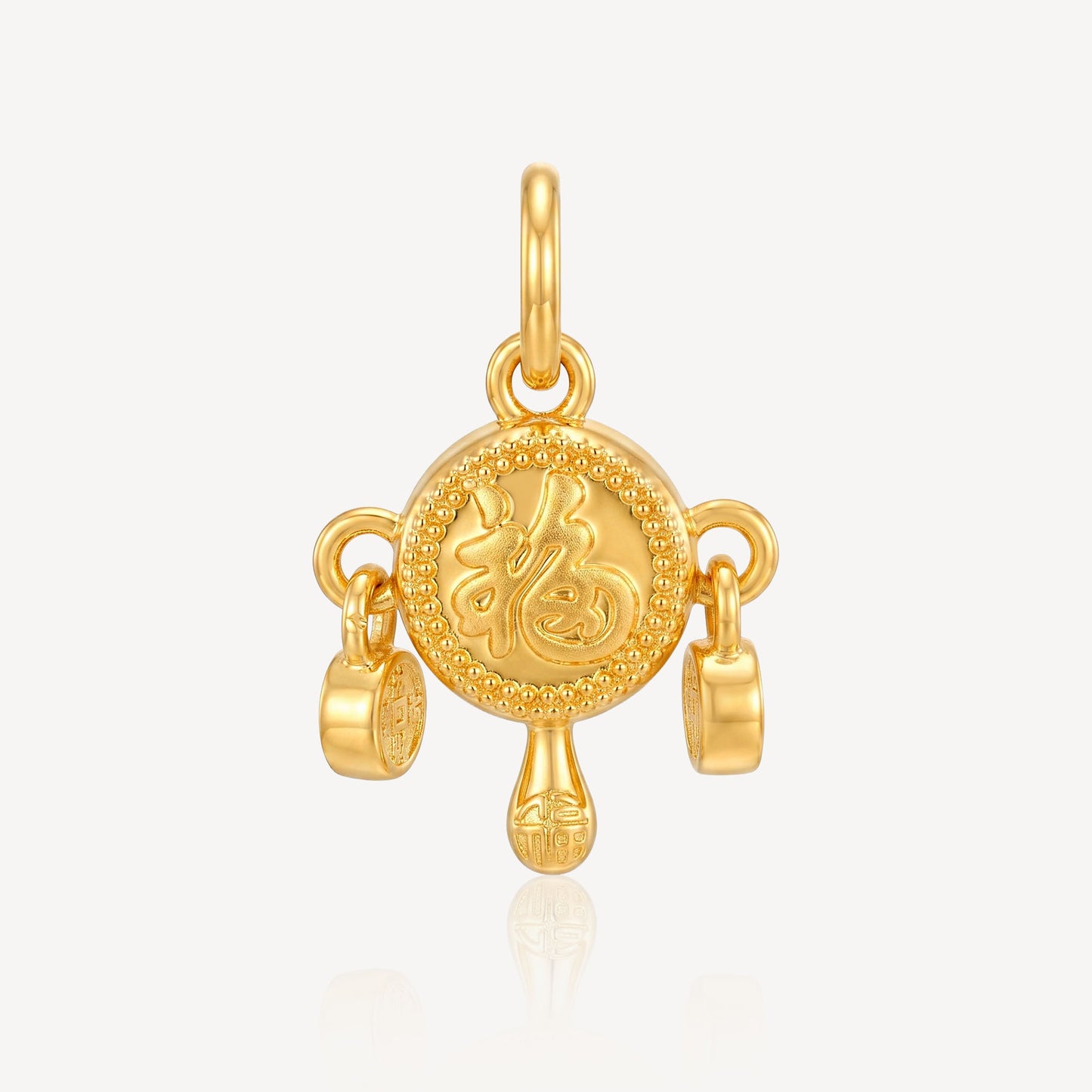 916 Gold Prosperity Chime Charm