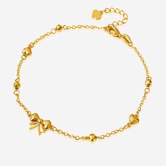 916 Gold Ribbon Bracelet