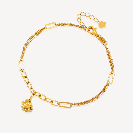 916 Gold Rocking Horse Bracelet