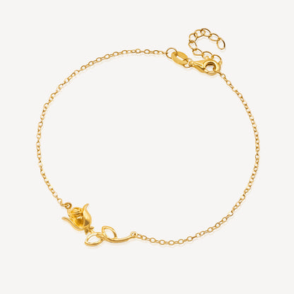 916 Gold Rose Bracelet