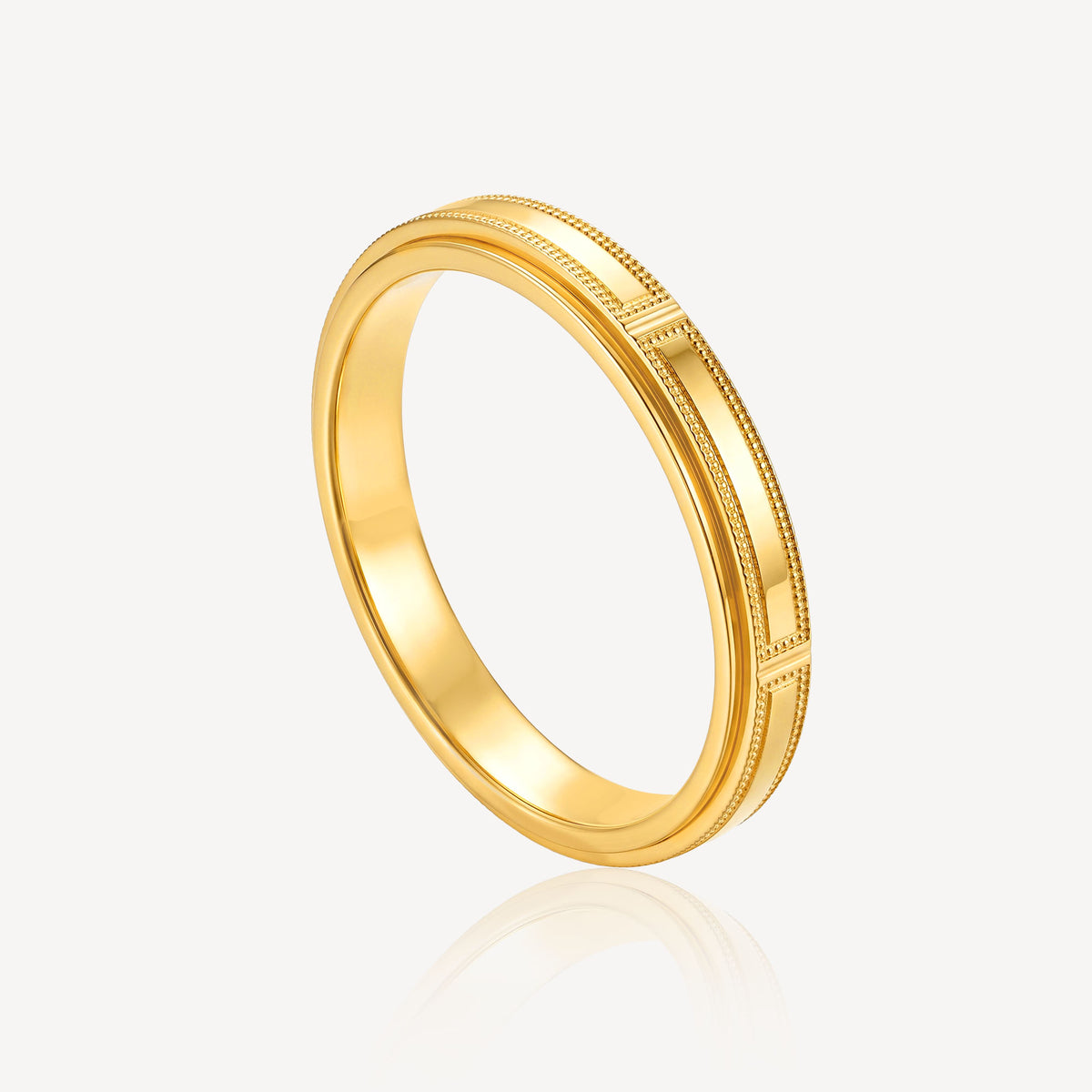 916 Gold Rotate Block Ring