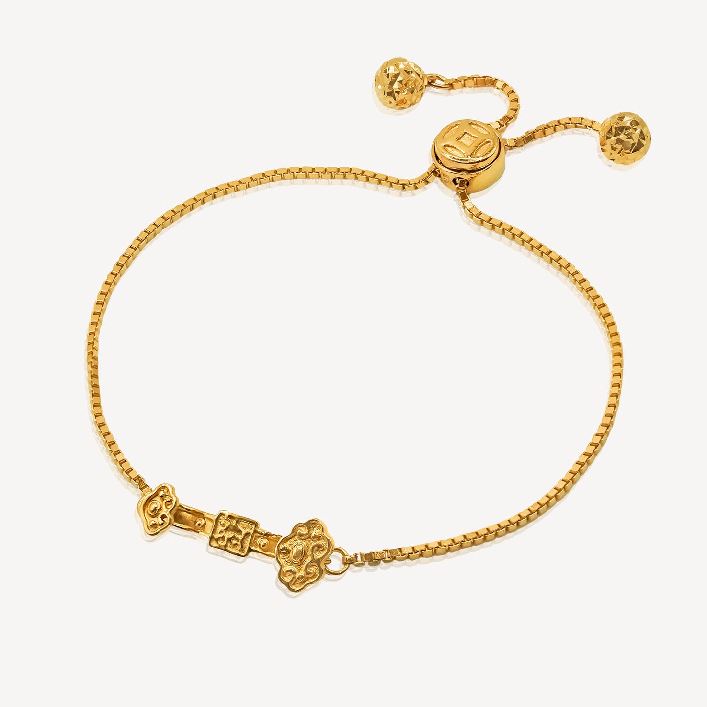 916 Gold Ru Yi (Push Pull) Bracelet