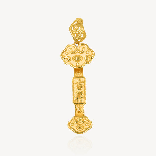 916 Gold Ru Yi Charm