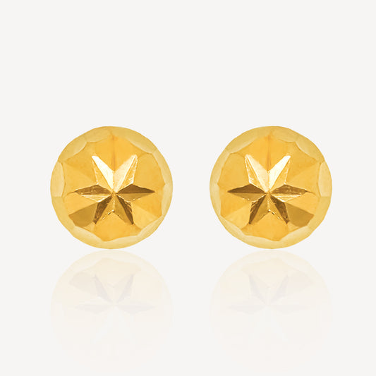 916 Gold Disco ball Earring