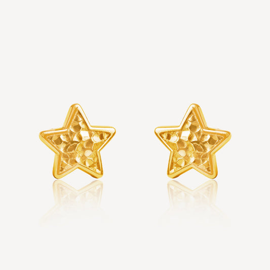 916 Gold Shining Star Earring
