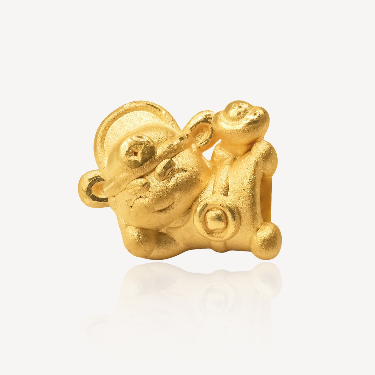 999 Gold Sleepy Cai Shen Charm