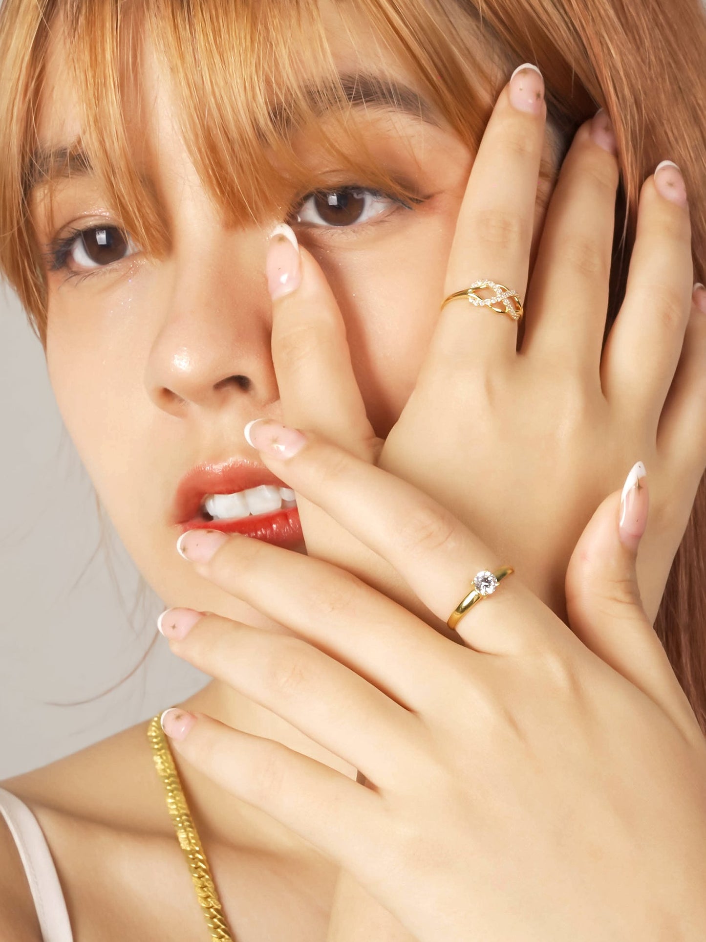 916 Gold Solace Tiara Ring