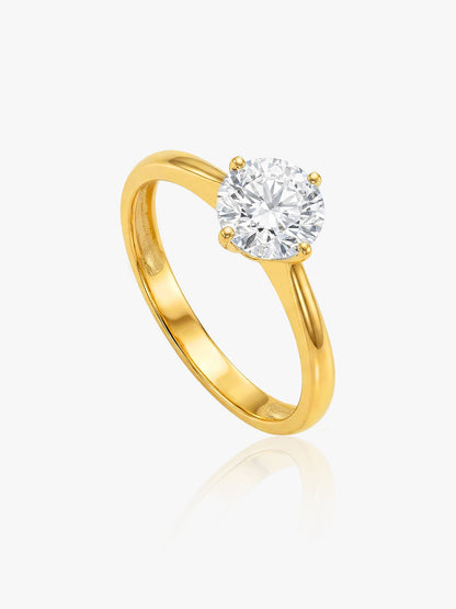 916 Gold Solace Tiara Ring