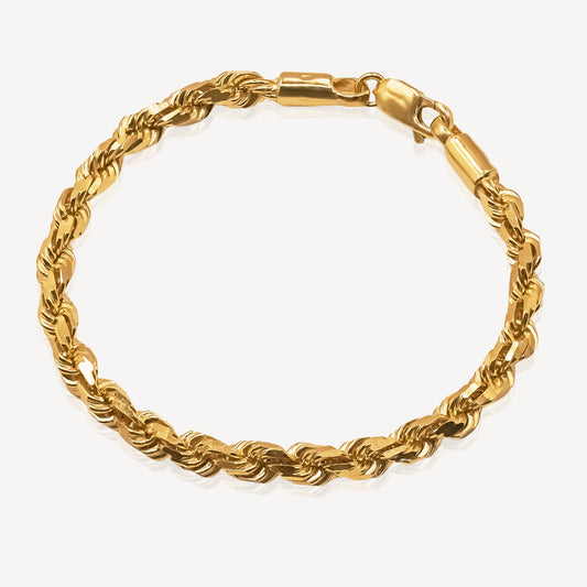 916 Gold Solid Bracelet