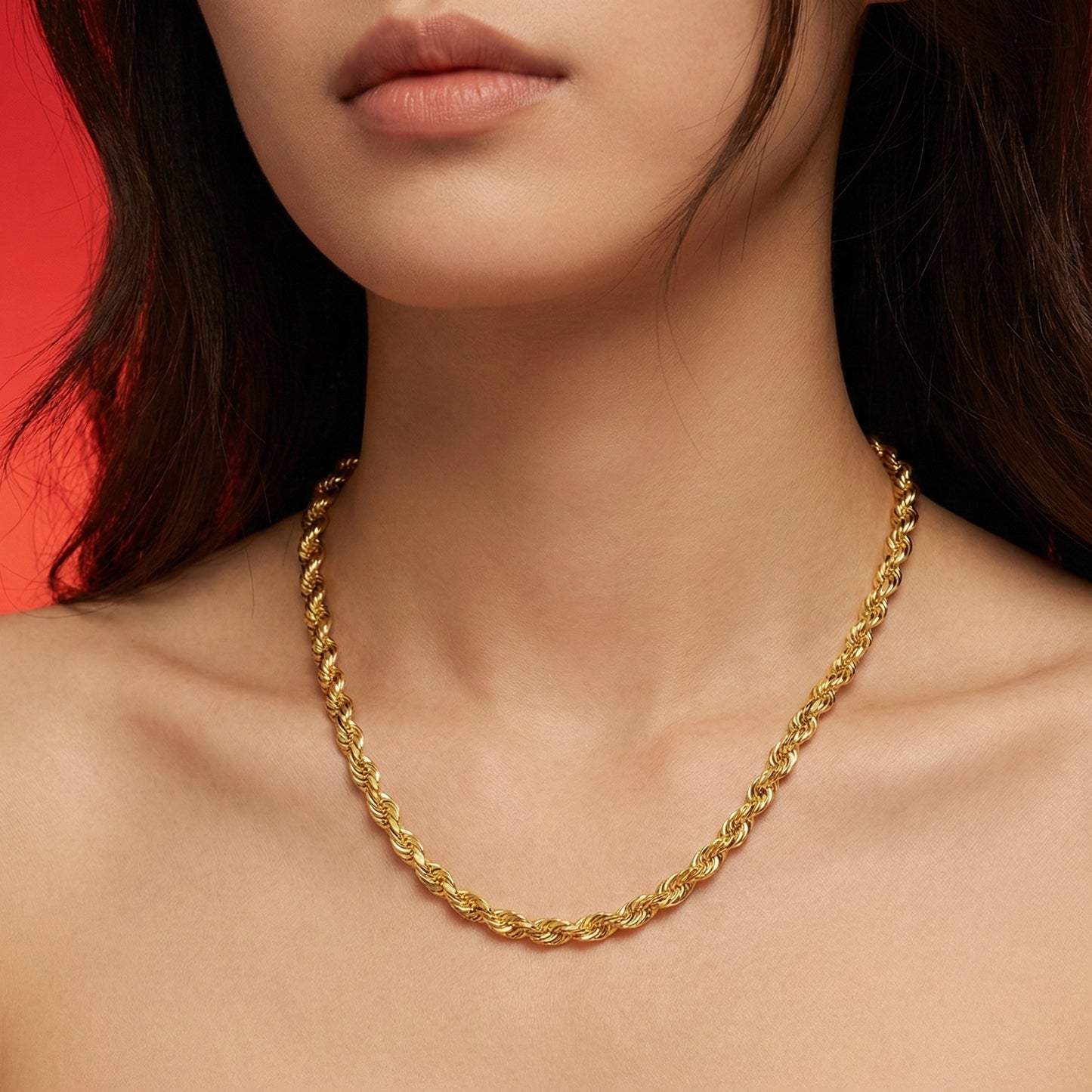 916 Gold Solid Rope Chain [3.8mm]