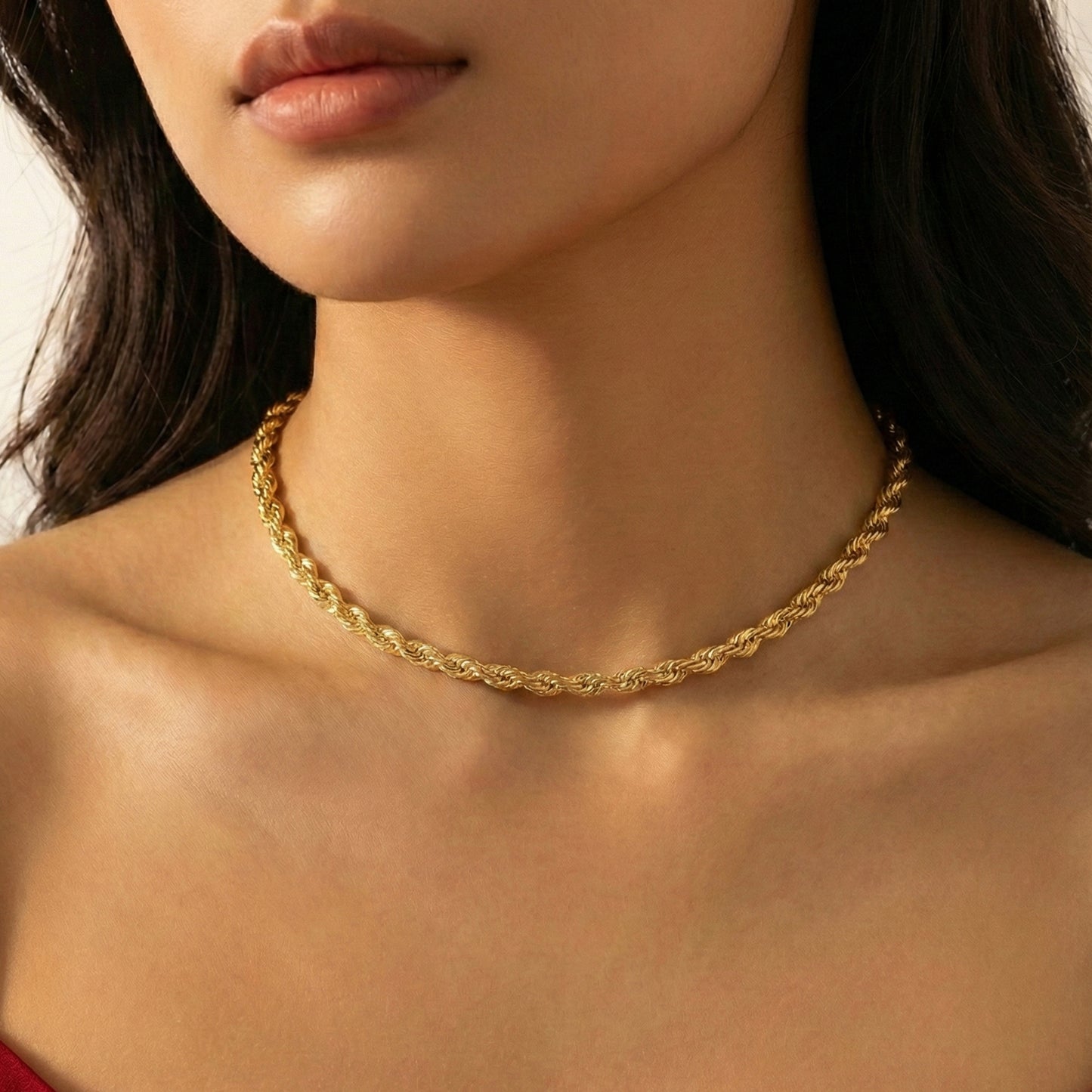 916 Gold Solid Rope Chain [3.0mm]