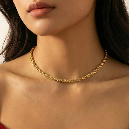 916 Gold Solid Rope Chain [3.0mm]