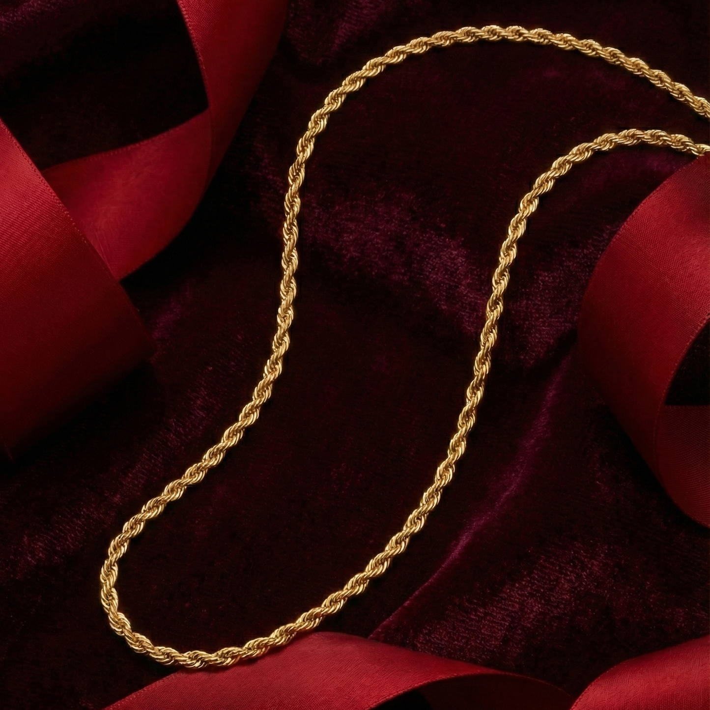 916 Gold Solid Rope Chain [3.8mm]