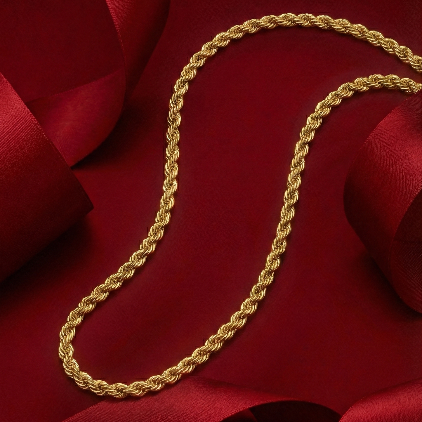 916 Gold Solid Rope Chain [4.2mm]