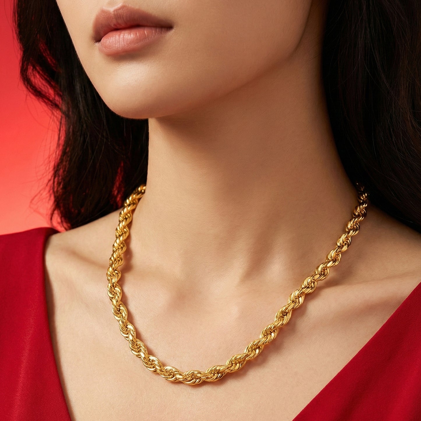 916 Gold Solid Rope Chain [5.2mm]