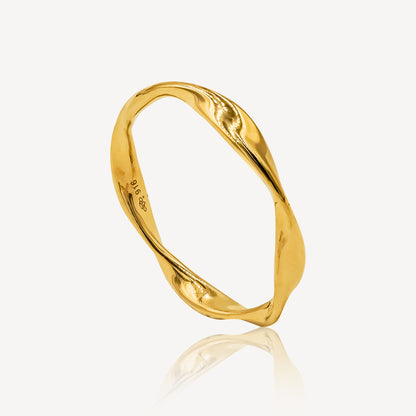 916 Gold Twist Ring