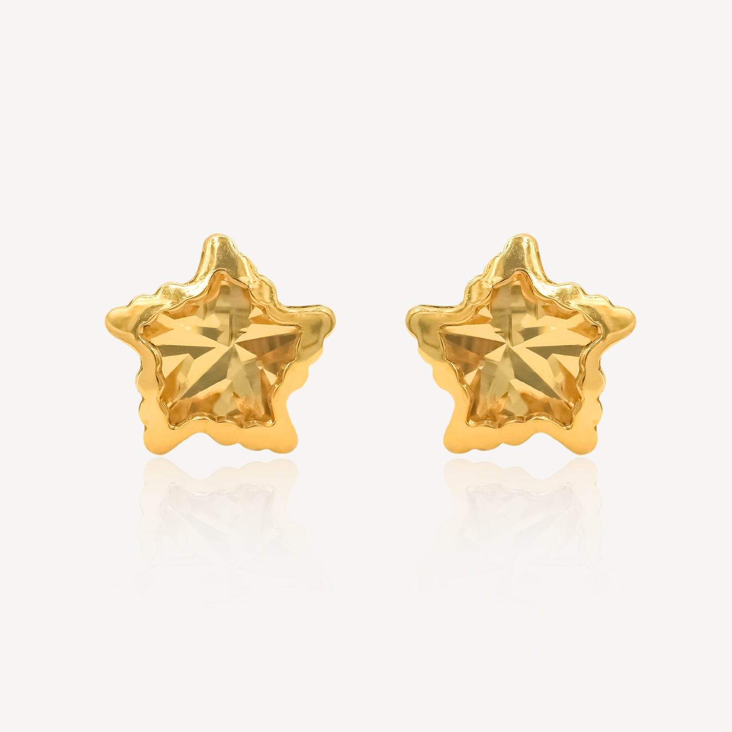 916 Gold Star Earring