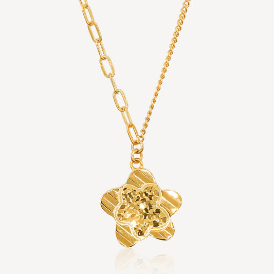 999 Gold Star Necklace